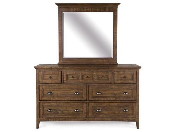 Bay Creek Landscape Mirror Bedroom Mirrors Brown