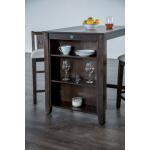 Lescles 3 Pc Counter Ht Set (1 Table + 2 Chairs) - Image 4