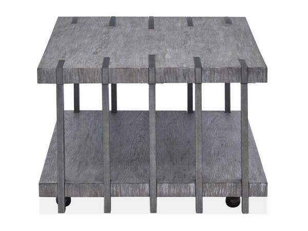 Eldridge Rectangular Cocktail Table w/Casters - Image 3