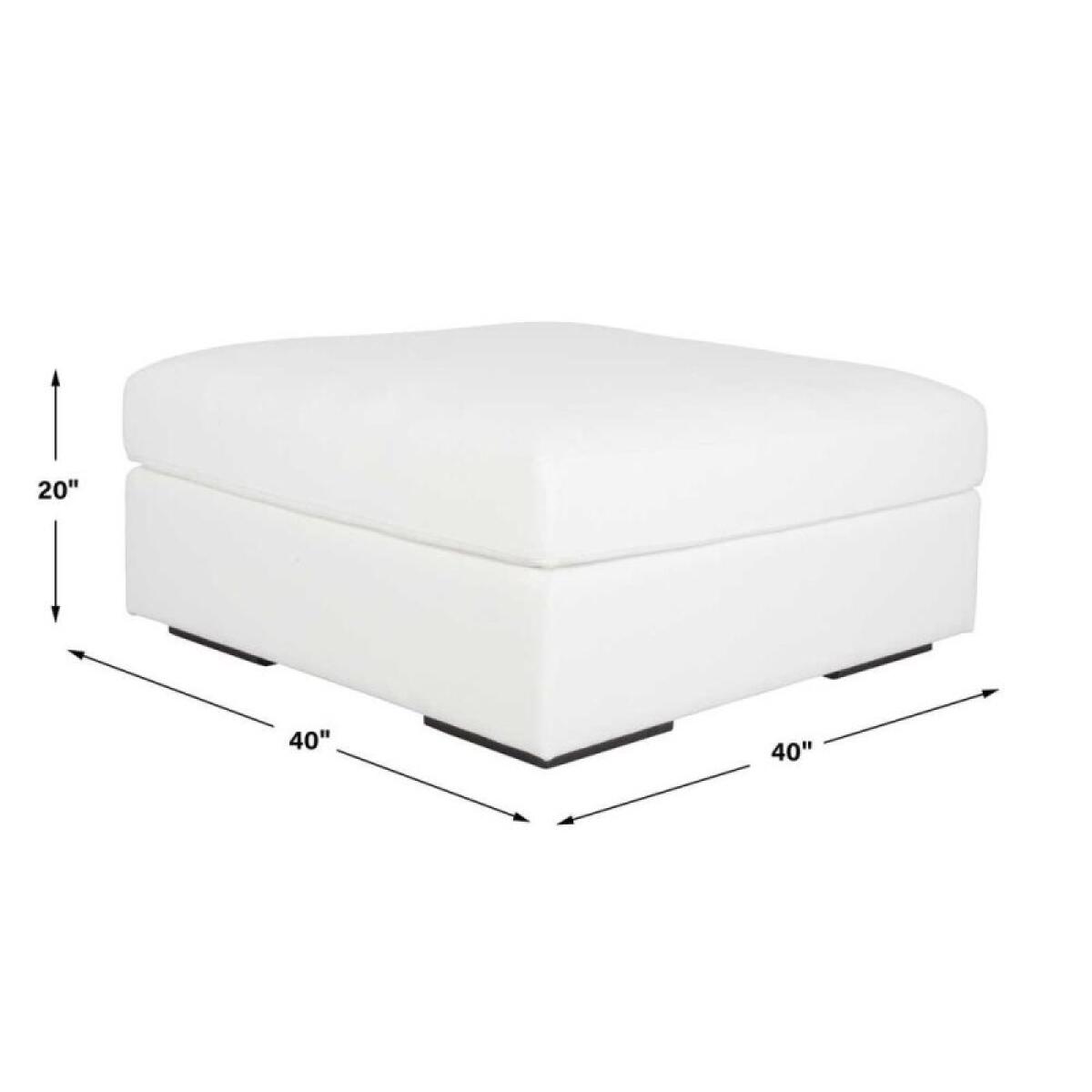 Refuge Sofa, Ottoman, Arctic White - Image 6