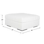 Refuge Sofa, Ottoman, Arctic White - Image 6