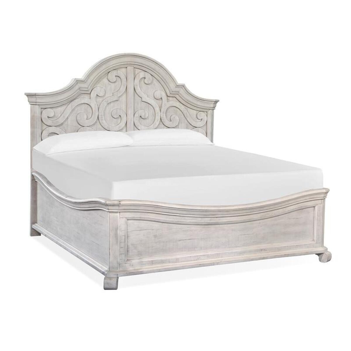 Bronwyn B4436-75 Complete Cal.King Shaped Panel Bed - Image 3