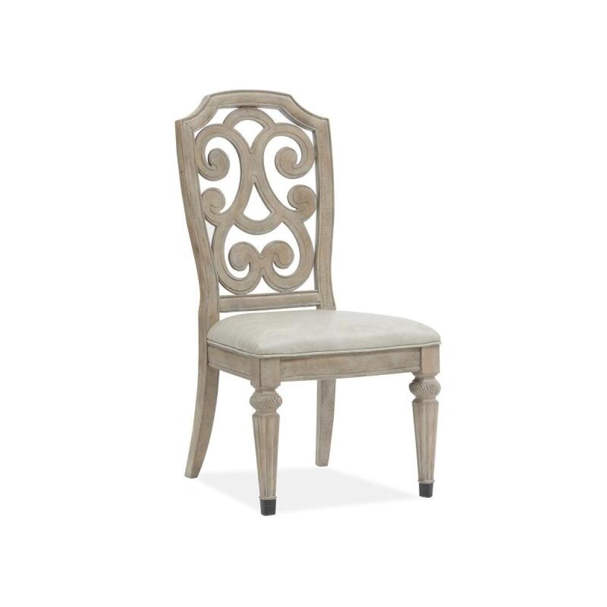 1ba8b4bb88ffe6358c4cef7677d422a1 Marisol D5132-62 Side Chair w/Upholstered Seat (2/ctn) - Image 1