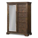 Tulsa Door Chest 6 Drawers Dressers Brown 6