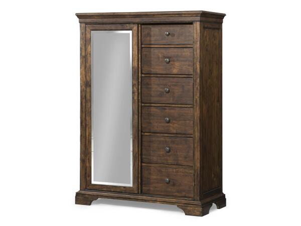 Tulsa Door Chest 6 Drawers Dressers Brown