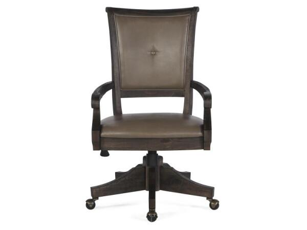 Sutton Place Fully Upholstered Swivel Chair Office Chairs Brown 8