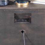 2 Drawer Nightstand With Wood Top Nightstands Brown 13