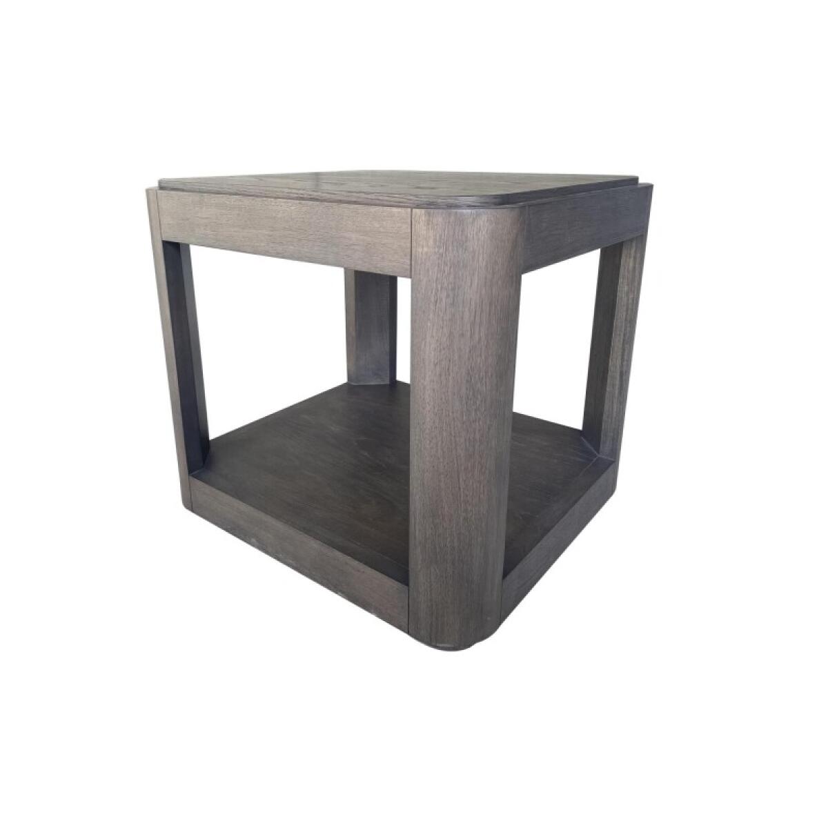 Rect End Table With Wood Top End tables Brown 4