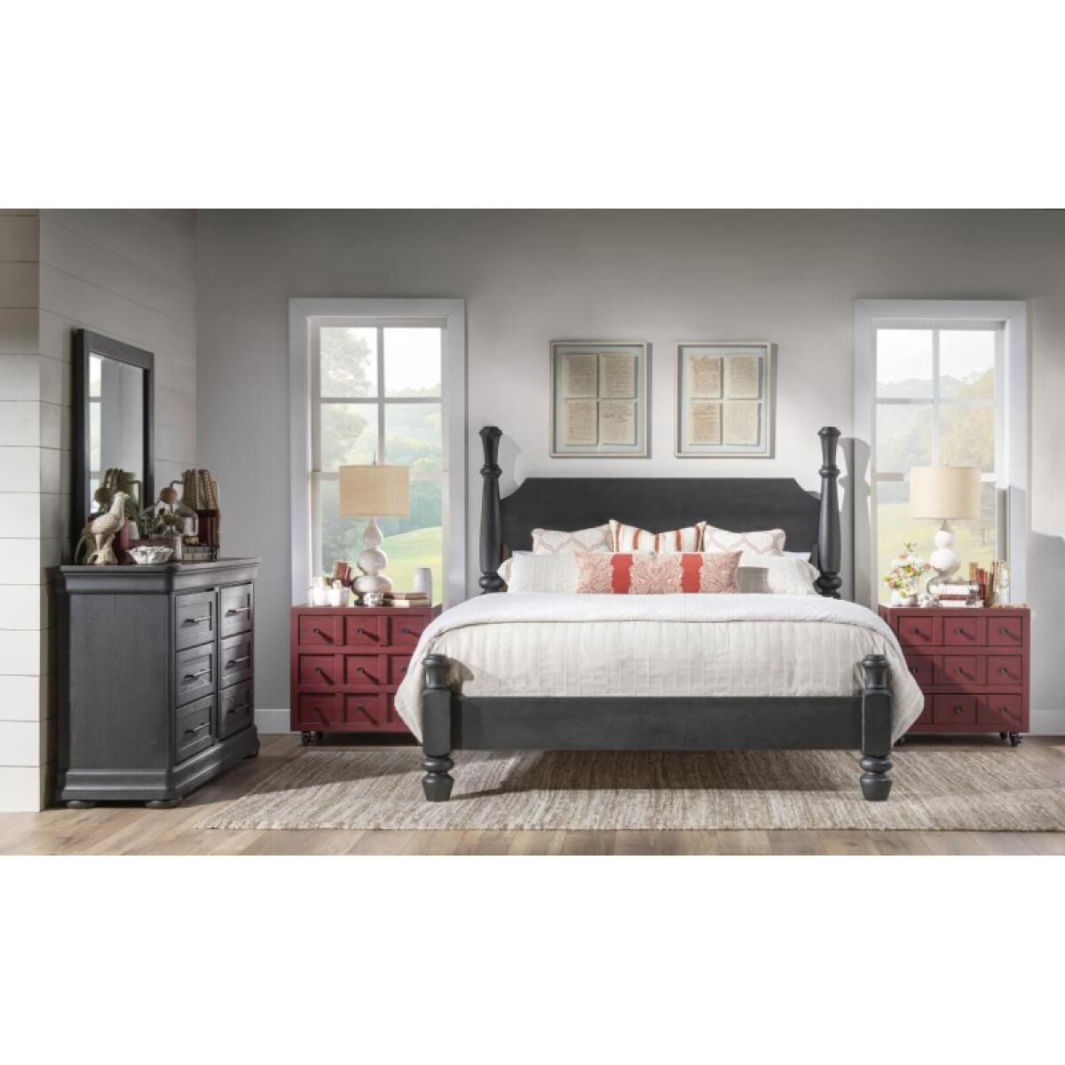 Complete Chimney Post Bed 6/6 King - Image 5