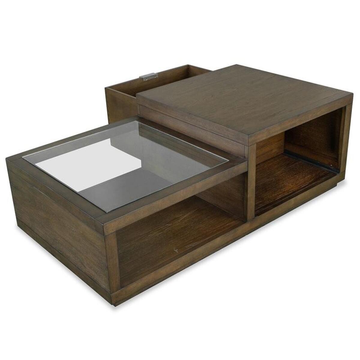 Merrick Rectangular Cocktail Table w/Casters Cocktail & Coffee Tables Brown 5