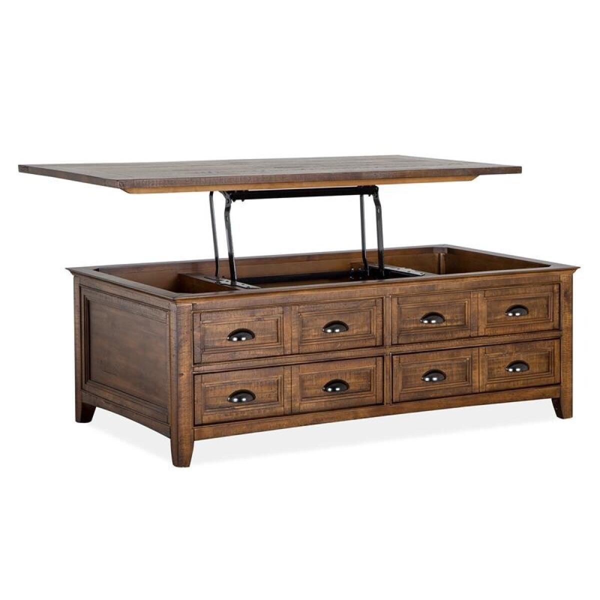 Bay Creek Lift Top Storage Cocktail Table w/Casters - Image 6
