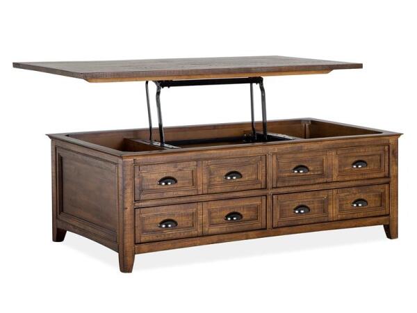 Bay Creek Lift Top Storage Cocktail Table w/Casters - Image 6