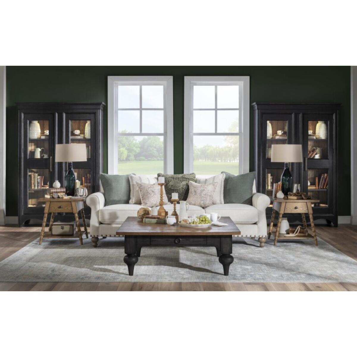 Square Cocktail Table Cocktail & Coffee Tables Barnwood Oak And Kettle Black 6