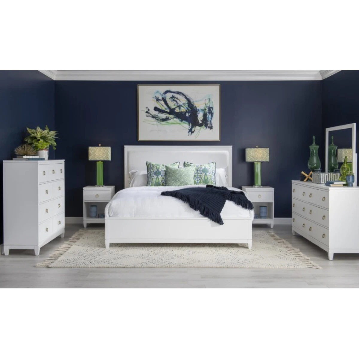 1160 Summerland BR Dresser White Finish - Image 5