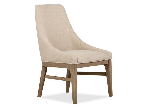 Tristan - LT. Brown Dining Arm Chair w/Upholstered Seat & Back (2/ctn) - Image 3
