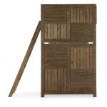 Complete Twin Over Twin Bunk Bed Brown Finish - Image 3