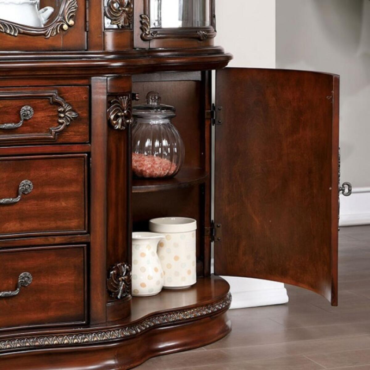 Normandy Hutch & Buffet Dining Storage Brown 11