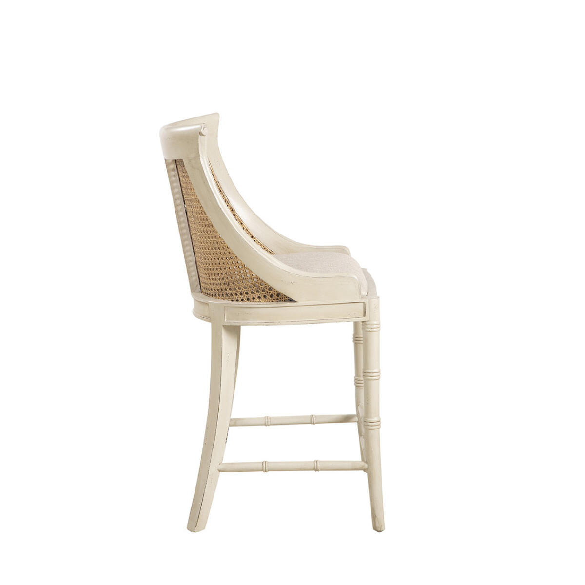 Cream Spoonback Counter Stool - Image 4