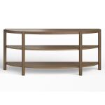 Hadleigh Brown Demilune Sofa Table