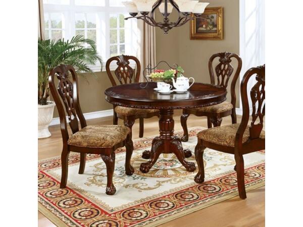 Elana Round Dining Table Dining Tables Brown