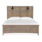 Paxton Place Complete Cal.King Lamp Panel Bed with Regular Rails