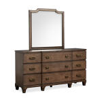 Sugar B5832-2045 Drawer Dresser with Shaped Mirror - Image 3