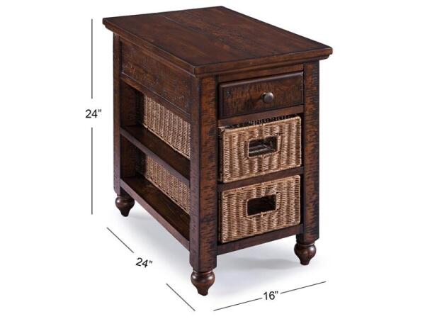 Cottage Lane Rectangular Chairside End Table - Image 3
