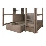 Callistus Twin/Workstation Loft Bed Youth Beds Brown 12