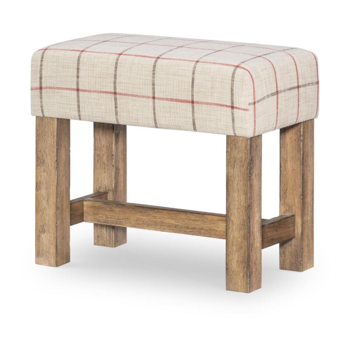 Upholstered Stool Barstools Barnwood Oak 4