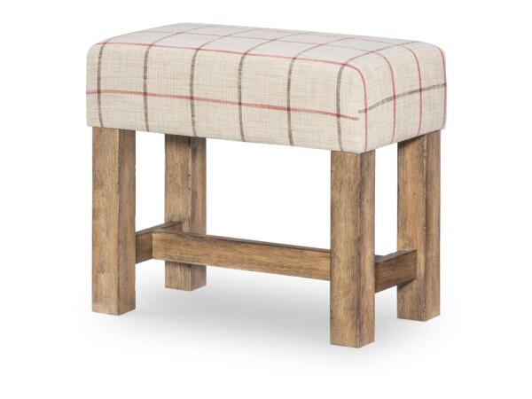 Upholstered Stool Barstools Barnwood Oak