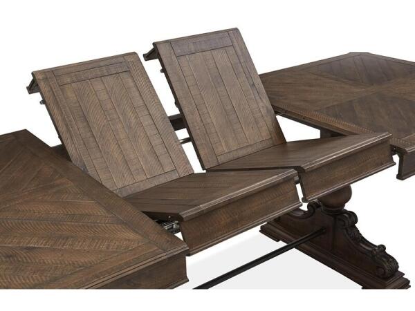 Durango Trestle Dining Table Dining Tables Brown 16