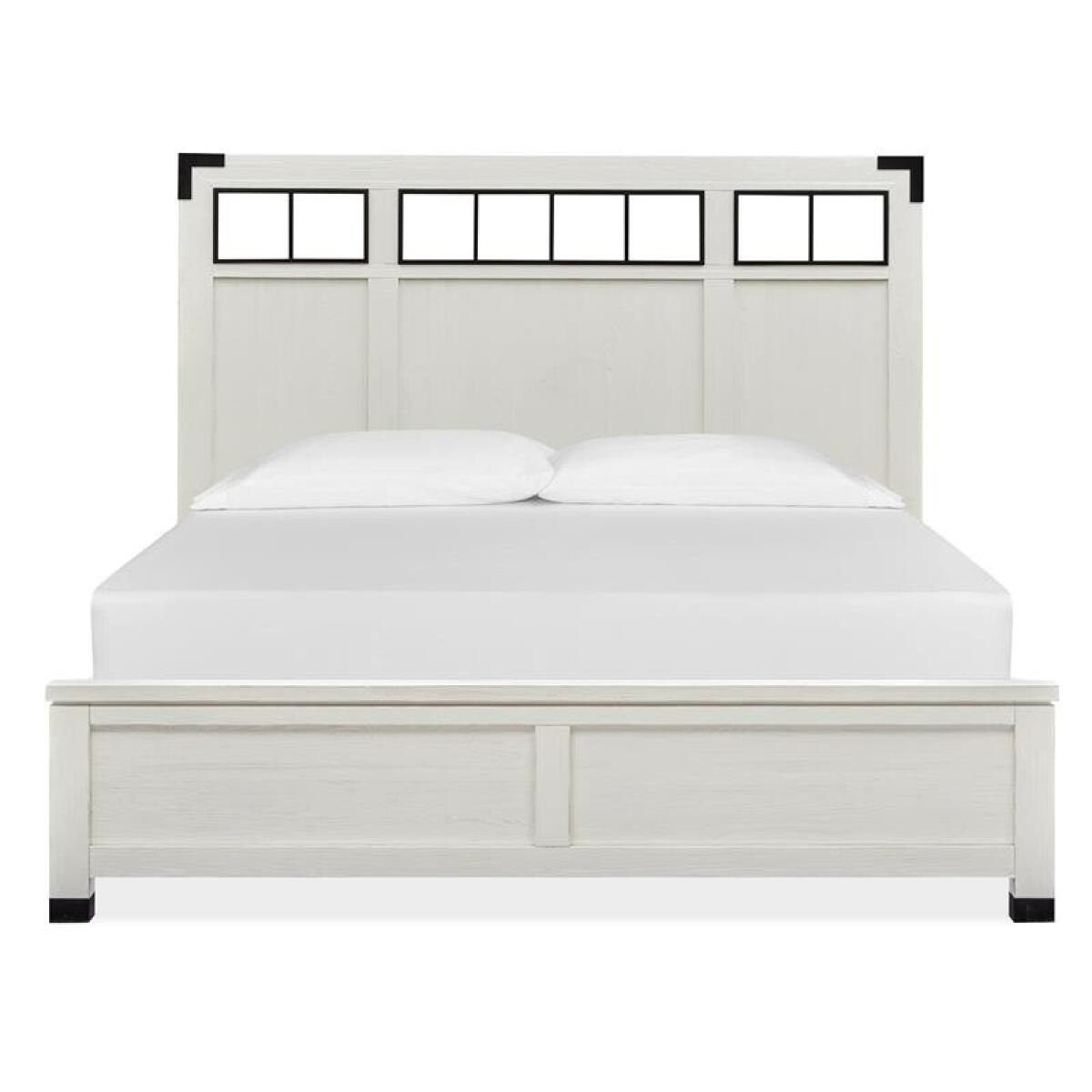 Harper B5321-68 Complete King Panel Bed w/Metal/Wood Headboard - Image 2