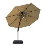Fera 10 Ft Round Umbrella w/ LED Bulb + 37" Large Base - Image 3