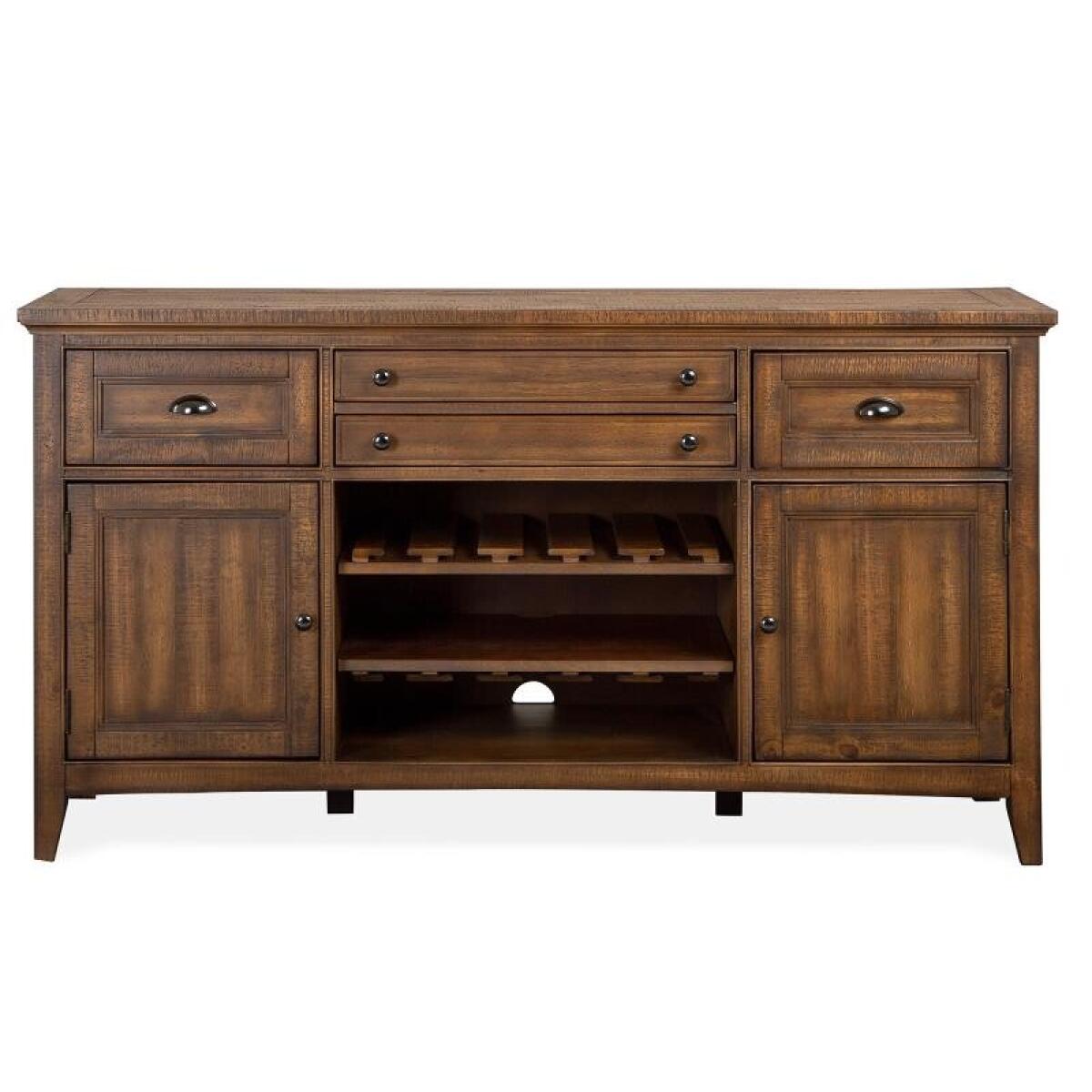 Bay Creek Buffet Dining Storage Brown 4