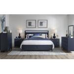 Complete Panel Bed W Storage Queen 5/0 Blue Finish Beds Beds 13
