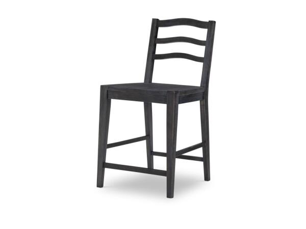 Counter Height Ladder Back Chair Chairs & Benches Black