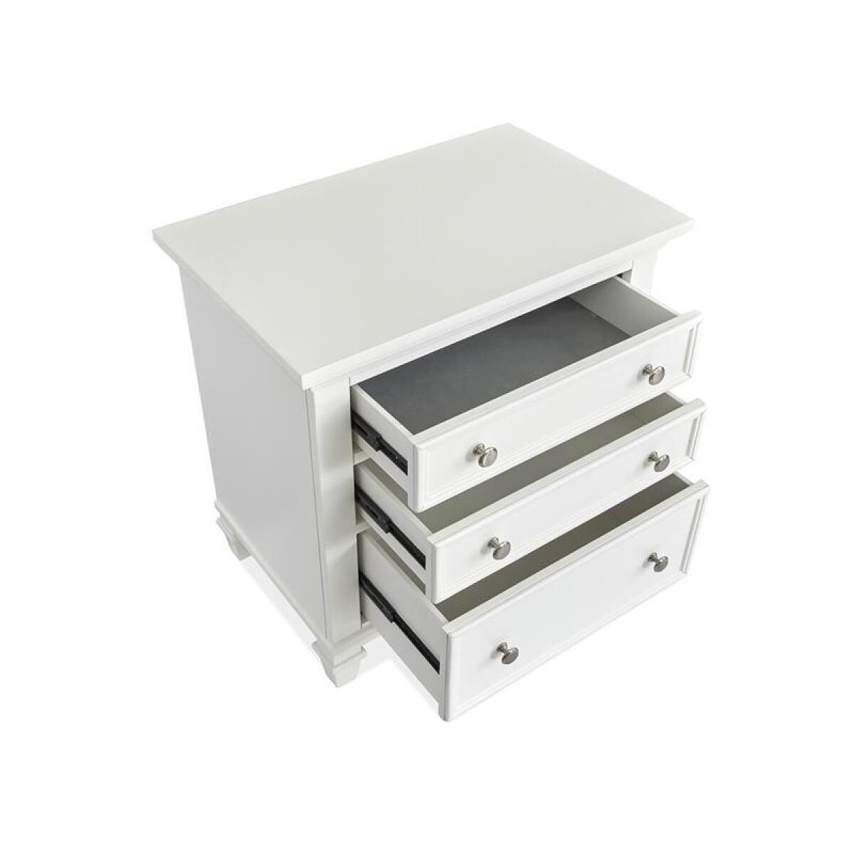 Charleston Drawer Nightstand – White Nightstands Magnussen Home 6