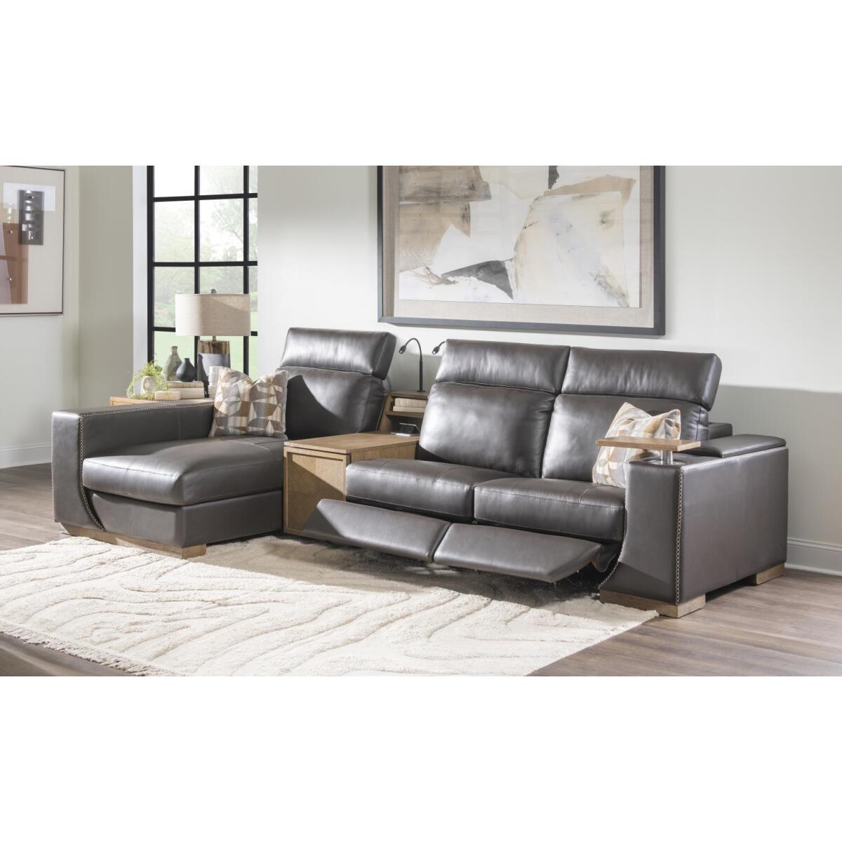 Armless With Dd, Cupholders, Power Grommet, Reading Lights, Storage Drawer – Not Shown But Available Sectionals Brown 6