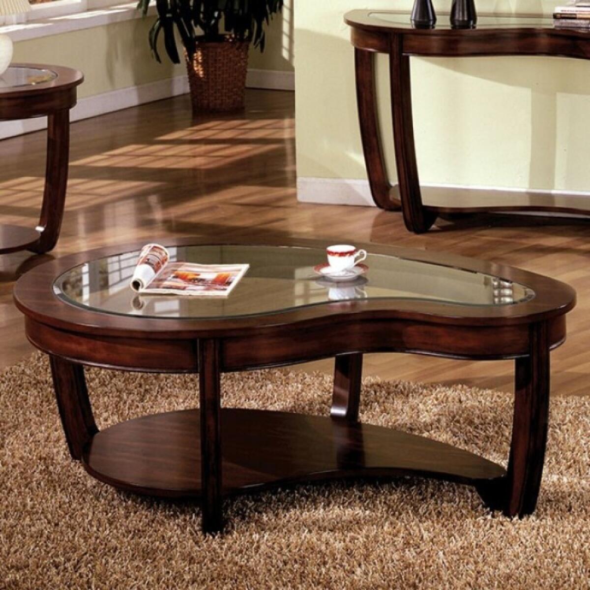 Crystal Falls Coffee Table Cocktail & Coffee Tables Brown 4
