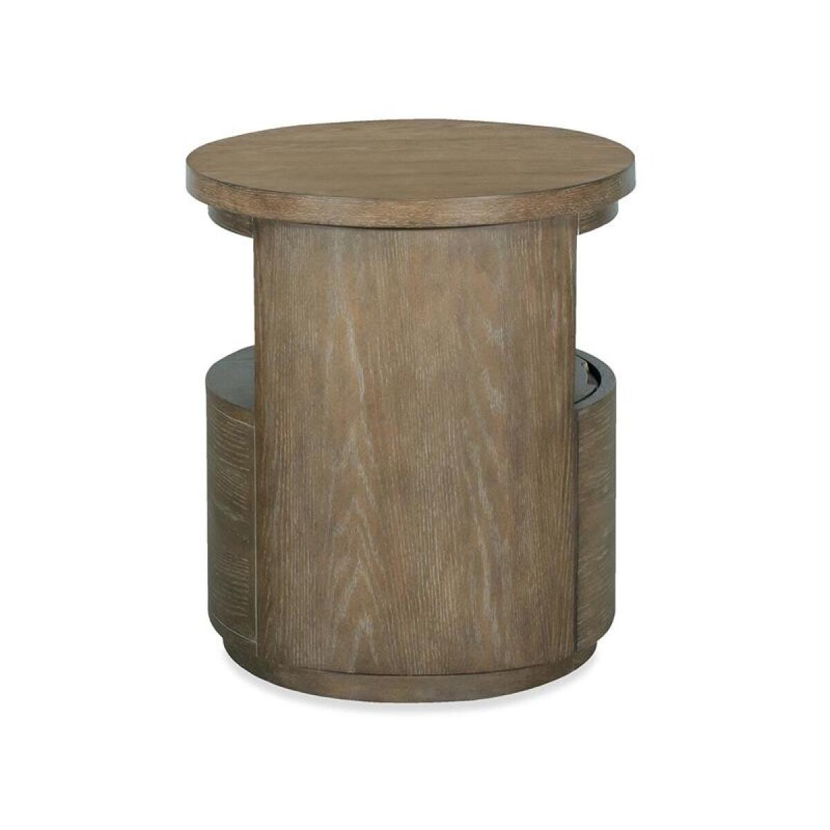 Bosley Lt. Brown Round End Table End tables Brown 14