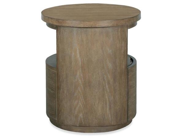 Bosley Lt. Brown Round End Table End tables Brown 26