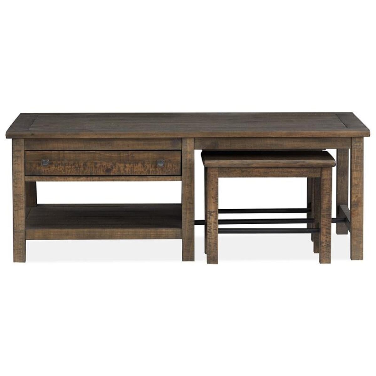 Smithton Rectangular Cocktail Table w/2 Stools - Image 15