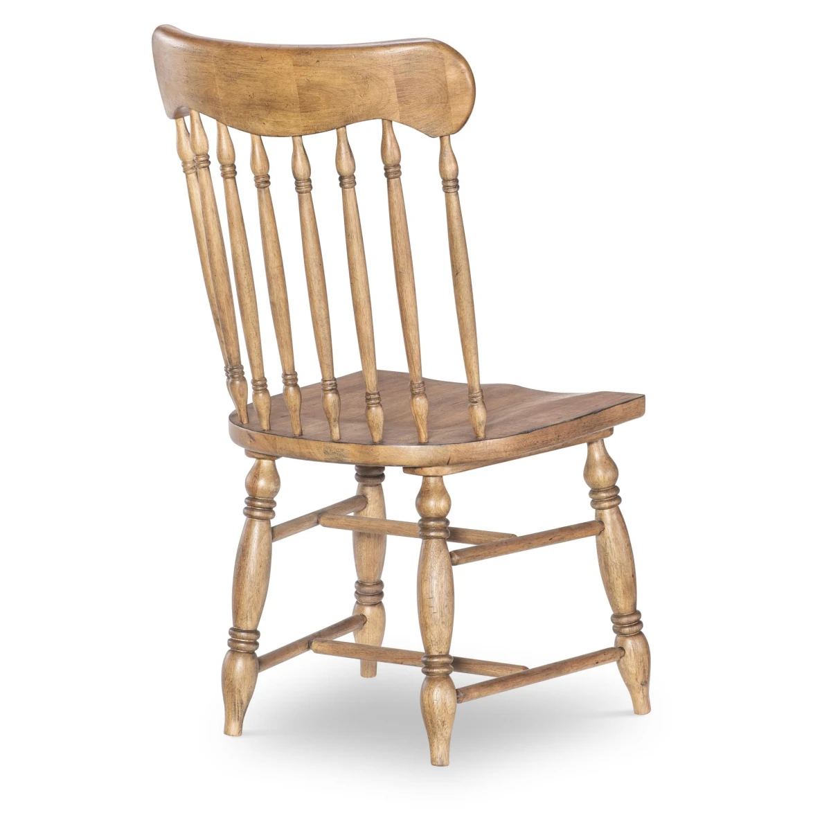 Turned Spindle Side Chair Chairs & Benches Barnwood Oak 5
