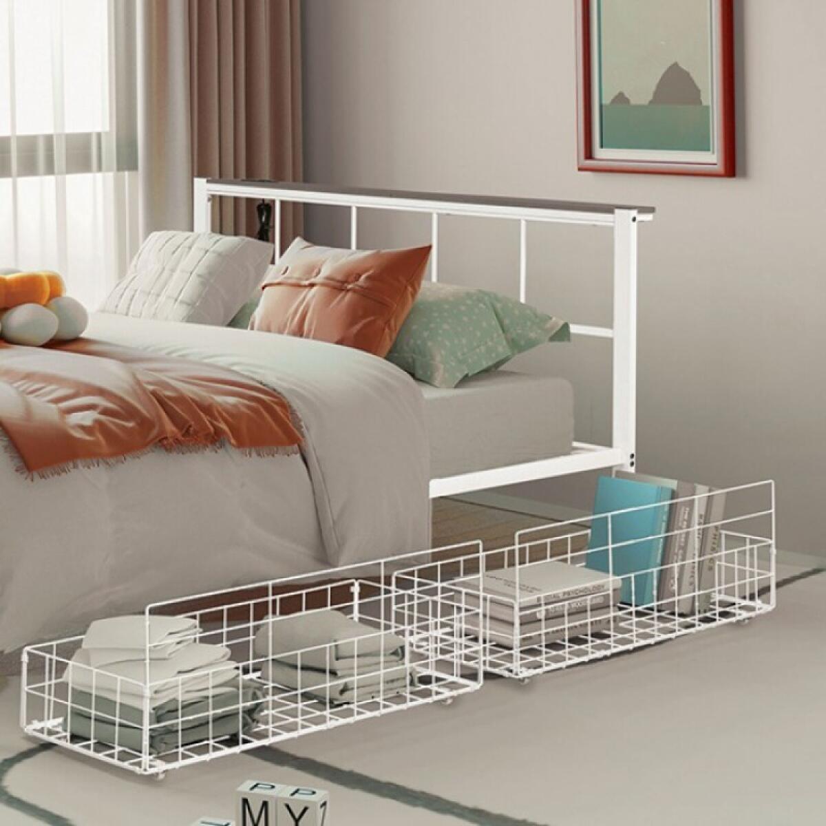 Nicoli Queen Metal Bed With Underbed Storage - Image 2