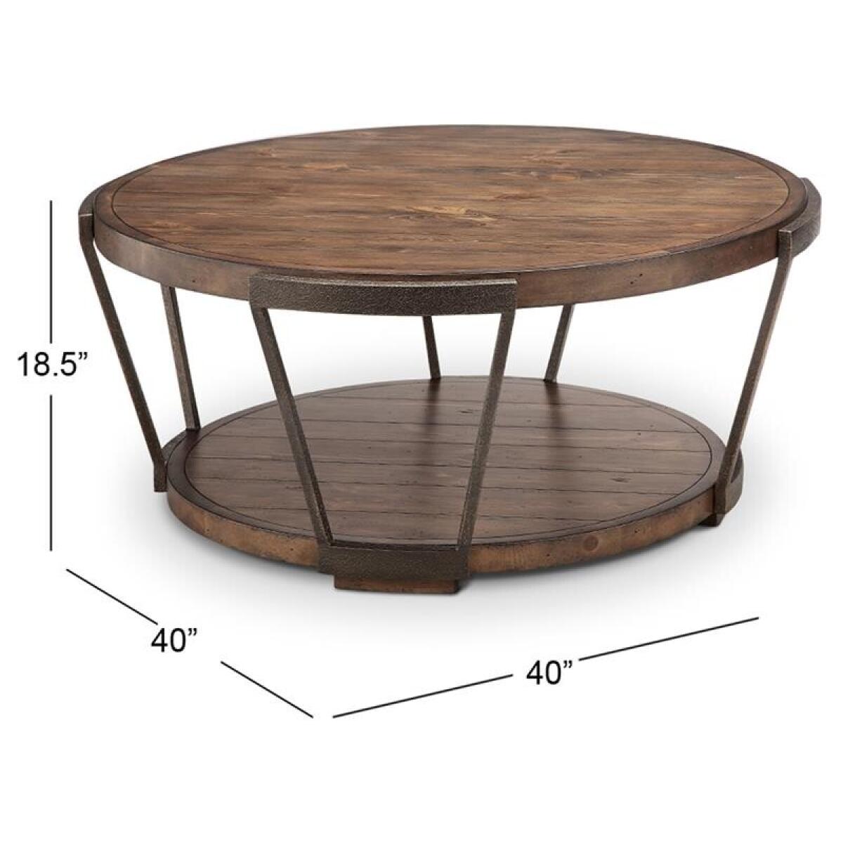 Round Cocktail Table (w/ Casters) - Image 3
