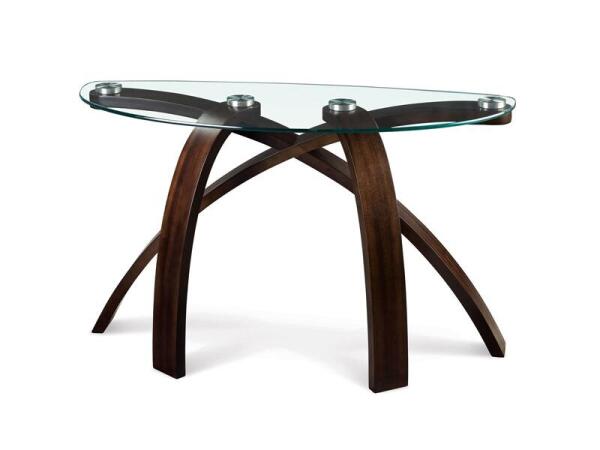 Allure Wood Sofa Table Base KD Sofa Tables Brown