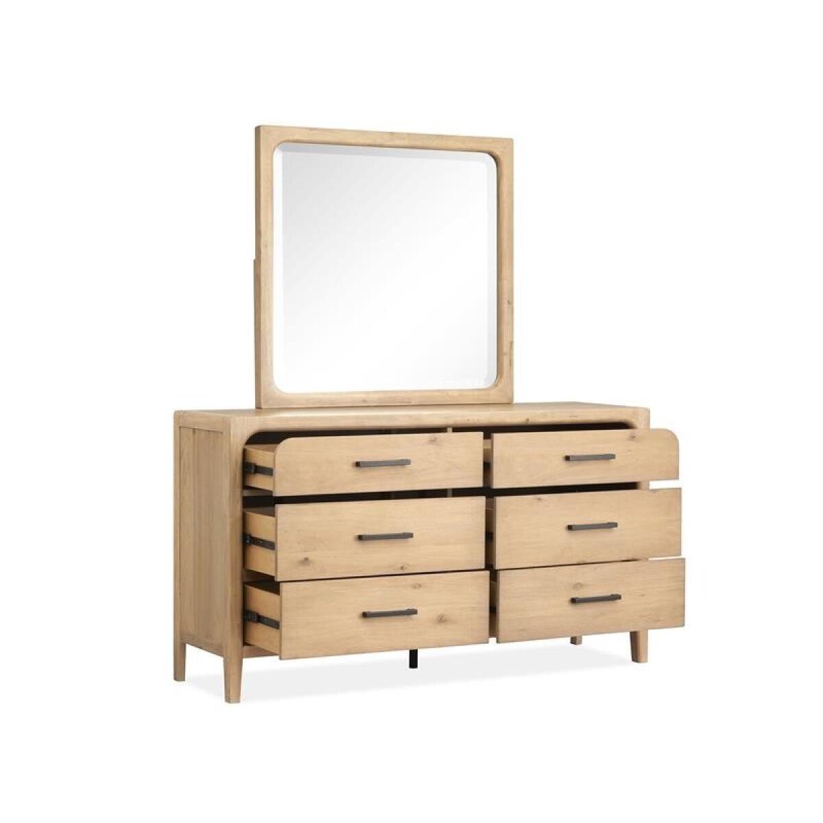 Somerset Double Drawer Dresser Dressers Brown 9