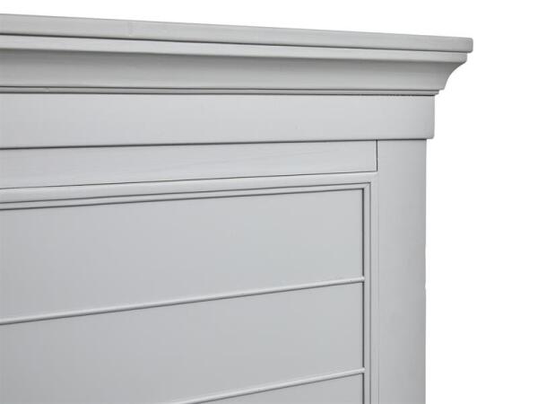 Charleston Complete King Panel Storage Bed - Grey - Image 3