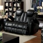Zaurak Love Seat Recliners Black 12