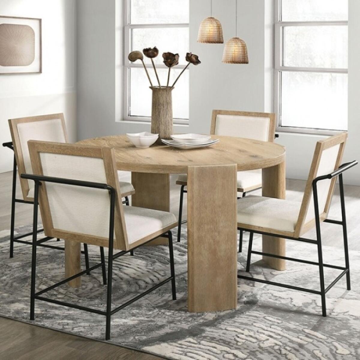 Edenbridge 5 Pc Dining Table Set Dining Sets Brown 4